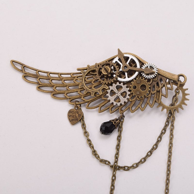 BLESSUME 1pc Vintage Steampunk Hair Clip Unisex Punk Gothic Headwear One Size - Image 4